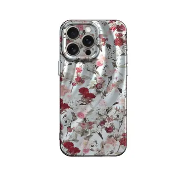 İphone 14 Pro Kılıf Crew Desenli Kapak - Çiçek
