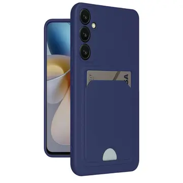 Samsung Galaxy A35 5g Kılıf Kelvin Kartvizitli Silikon - Lacivert