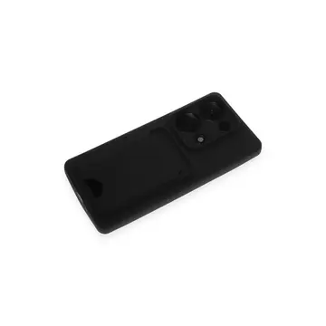Xiaomi Redmi Note 13 Pro 4g Kılıf Kelvin Kartvizitli Silikon - Siyah