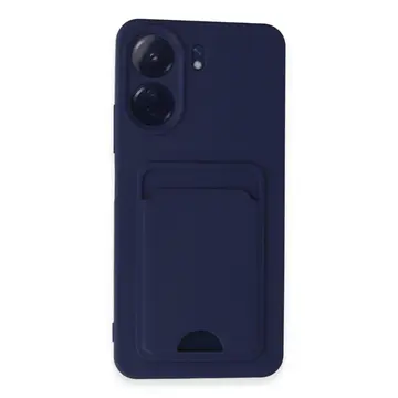 Xiaomi Redmi 13c Kılıf Kelvin Kartvizitli Silikon - Lacivert