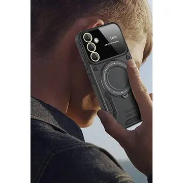 Samsung Galaxy A25 5g Kılıf Joy Lens Standlı Kapak - Mor