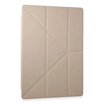 Samsung Galaxy Tab A9 Kılıf Kalemlikli Mars Tablet Kılıfı - Rose Gold
