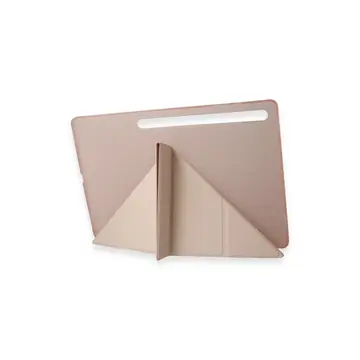 Samsung Galaxy Tab A9 Kılıf Kalemlikli Mars Tablet Kılıfı - Rose Gold