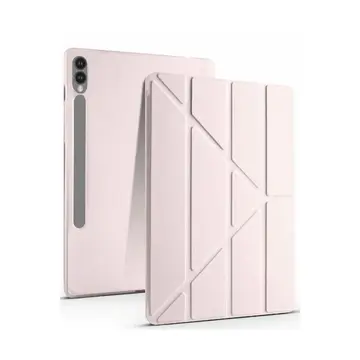 Samsung Galaxy X610 Tab S9 Fe Plus 12.4 Kılıf Kalemlikli Mars Tablet Kılıfı - Rose Gold