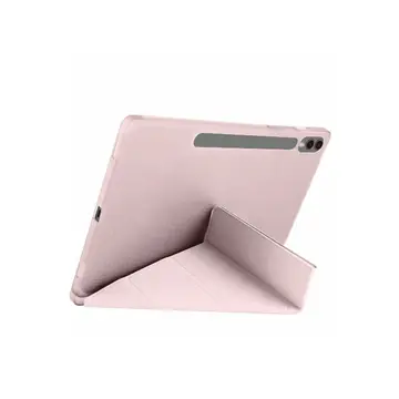 Samsung Galaxy X610 Tab S9 Fe Plus 12.4 Kılıf Kalemlikli Mars Tablet Kılıfı - Rose Gold