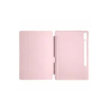 Samsung Galaxy X610 Tab S9 Fe Plus 12.4 Kılıf Kalemlikli Mars Tablet Kılıfı - Rose Gold