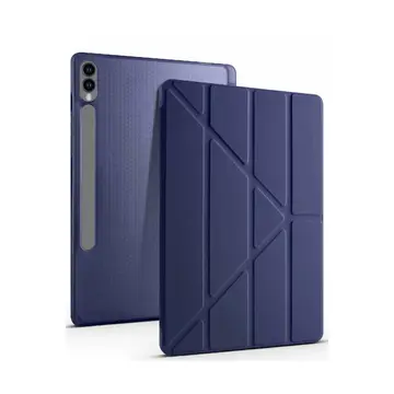 Samsung Galaxy X610 Tab S9 Fe Plus 12.4 Kılıf Kalemlikli Mars Tablet Kılıfı - Lacivert