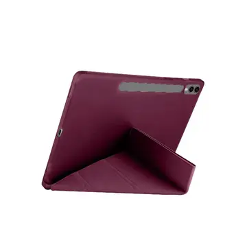 Samsung Galaxy X610 Tab S9 Fe Plus 12.4 Kılıf Kalemlikli Mars Tablet Kılıfı - Mürdüm