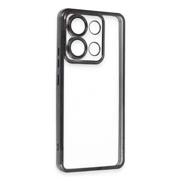 Xiaomi Poco X6 Pro Kılıf Razer Lensli Silikon - Siyah