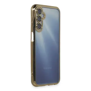 Samsung Galaxy A25 5g Kılıf Razer Lensli Silikon - Gold