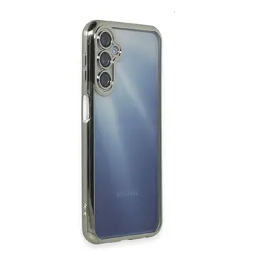 Samsung Galaxy A25 5g Kılıf Razer Lensli Silikon - Gümüş