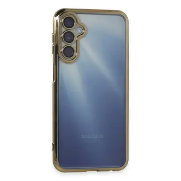 Samsung Galaxy A35 5g Kılıf Razer Lensli Silikon - Gold