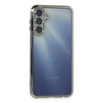 Samsung Galaxy A55 5g Kılıf Razer Lensli Silikon - Gümüş