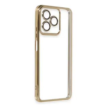 Xiaomi Redmi 13 4g Kılıf Razer Lensli Silikon - Gold