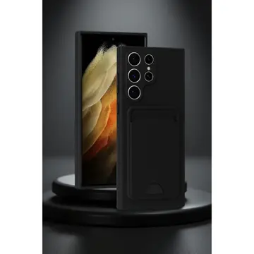 Samsung Galaxy S24 Ultra Kılıf Kelvin Kartvizitli Silikon - Mavi