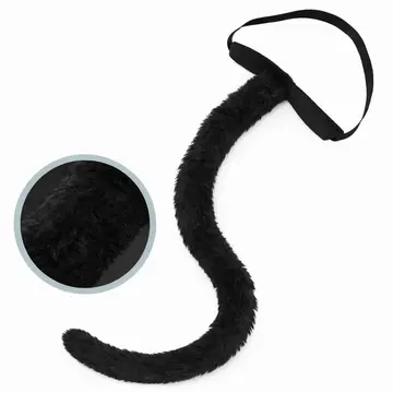 Kırmızı Peluş Kuyruk Şekil Verilebilir 70 Cm
