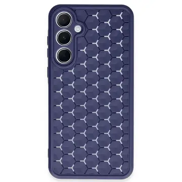 Samsung Galaxy A35 5g Kılıf Petek Silikon Kapak - Lacivert