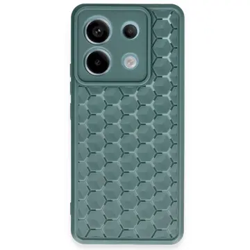 Xiaomi Redmi Note 13 Pro 5g Kılıf Petek Silikon Kapak - Koyu Yeşil