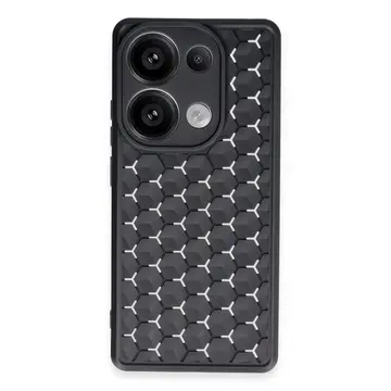 Xiaomi Redmi Note 13 Pro 4g Kılıf Petek Silikon Kapak - Siyah