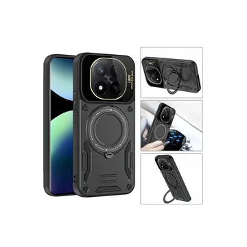 Xiaomi Redmi Note 14 Pro 5g Kılıf Joy Lens Standlı Kapak - Siyah