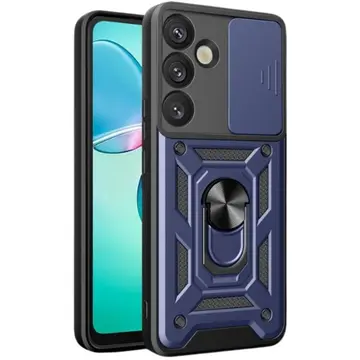Samsung Galaxy S25 Kılıf Pars Lens Yüzüklü Silikon - Lacivert