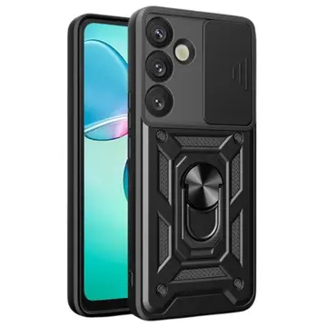 Samsung Galaxy S25 Plus Kılıf Pars Lens Yüzüklü Silikon - Siyah