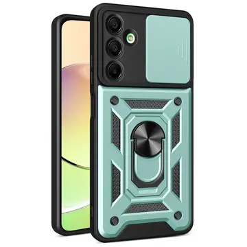 Samsung Galaxy A36 Kılıf Pars Lens Yüzüklü Silikon - Yeşil