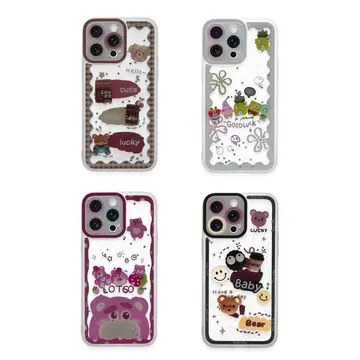 İphone 14 Pro Kılıf Sweet Desenli Silikon Kapak - Şeffaf