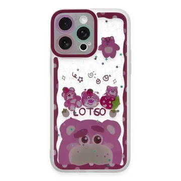İphone 14 Pro Max Kılıf Sweet Desenli Silikon Kapak - Pembe