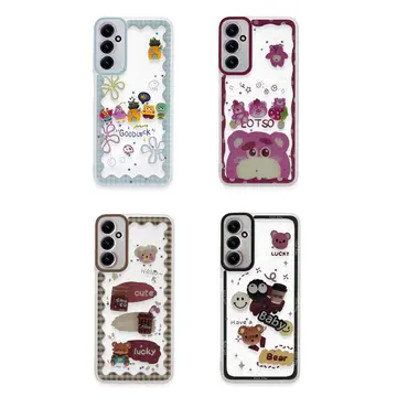 Samsung Galaxy A05s Kılıf Sweet Desenli Silikon Kapak - Açık Mavi