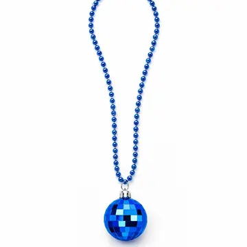 Retro Disko Topu Şekilli 8039ler 9039lar Yeşil Renk Plastik Kolye