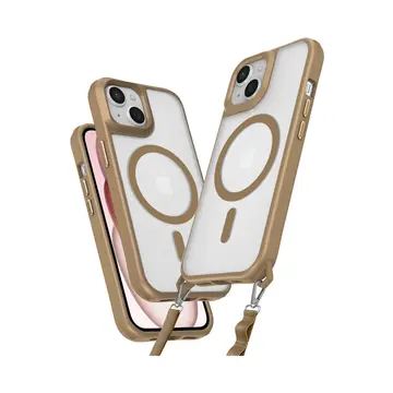 İphone 15 Plus Kılıf Enka Magsafe Silikon Kılıf - Desert