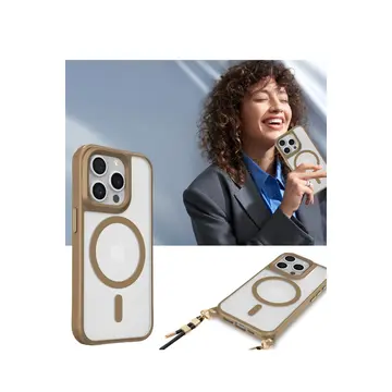 İphone 15 Pro Max Kılıf Enka Magsafe Silikon Kılıf - Desert
