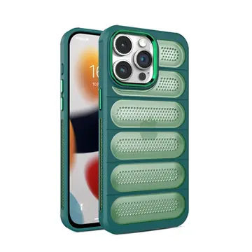 İphone 14 Pro Max Kılıf Airmax Silikon Kapak - Koyu Yeşil