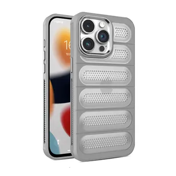 İphone 15 Pro Max Kılıf Airmax Silikon Kapak - Titan Gri