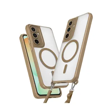 Samsung Galaxy S25 Kılıf Enka Magsafe Silikon Kılıf - Desert