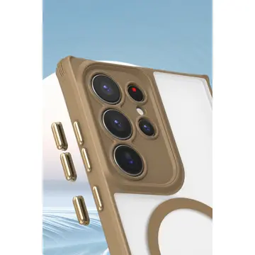 Samsung Galaxy S24 Ultra Kılıf Enka Magsafe Silikon Kılıf - Titan Gri