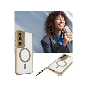 Samsung Galaxy S24 Fe Kılıf Enka Magsafe Silikon Kılıf - Desert