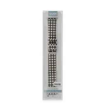 Watch 38mm Karo Motif Kordon - Siyah