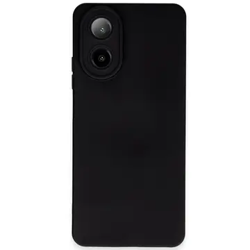Oppo A38 Kılıf Nano İçi Kadife Silikon - Siyah