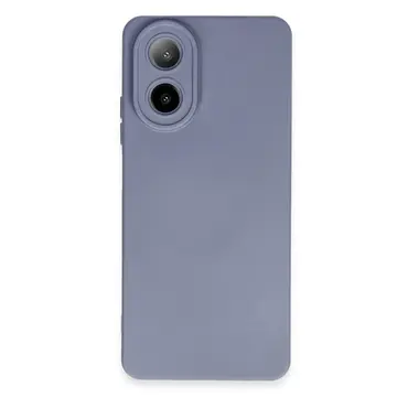 Oppo A38 Kılıf Nano İçi Kadife Silikon - Gri