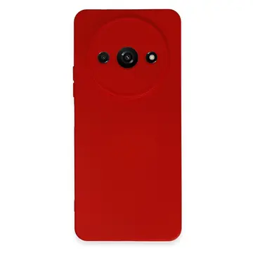 Xiaomi Redmi A3 4g Kılıf Nano İçi Kadife Silikon - Kırmızı