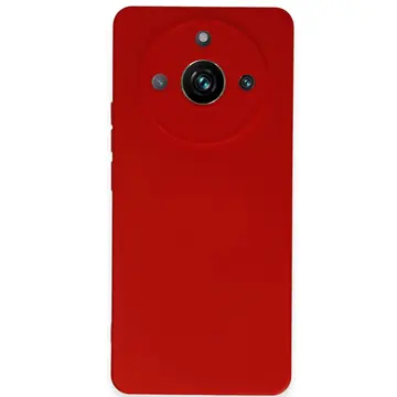 Realme 11 Pro Kılıf Nano İçi Kadife Silikon - Kırmızı
