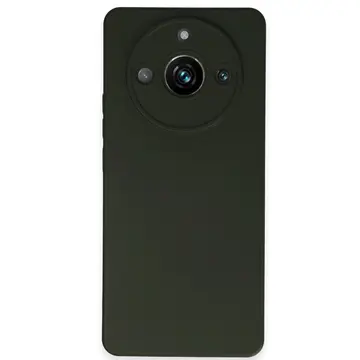 Realme 11 Pro Kılıf Nano İçi Kadife Silikon - Koyu Yeşil