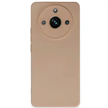 Realme 11 Pro Kılıf Nano İçi Kadife Silikon - Pudra