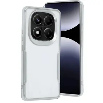 Xiaomi Redmi Note 14 Pro Plus Kılıf Boyi Silikon Kapak - Gümüş