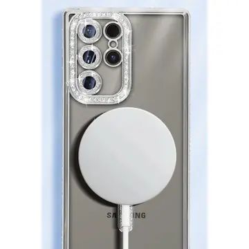 Samsung Galaxy S25 Ultra Kılıf Joke Simli Magneticsafe Kılıf - Siyah