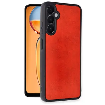 Samsung Galaxy A36 Kılıf Aras Deri Kapak - Kırmızı