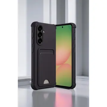 Samsung Galaxy A36 Kılıf Kelvin Kartvizitli Silikon - Koyu Yeşil
