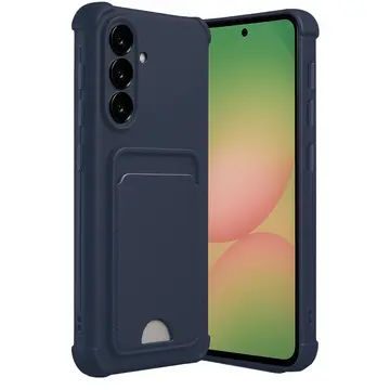Samsung Galaxy A56 Kılıf Kelvin Kartvizitli Silikon - Lacivert